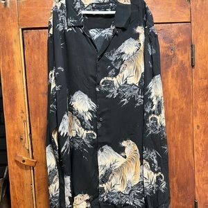 All Saints Tiger Button Blouse